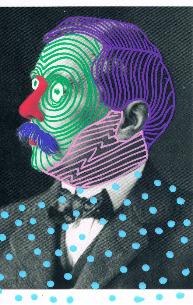 "White Noise On Repeat 35" original mixed media by Lee Ellis