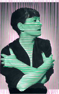 "White Noise On Repeat 38" original mixed media by Lee Ellis
