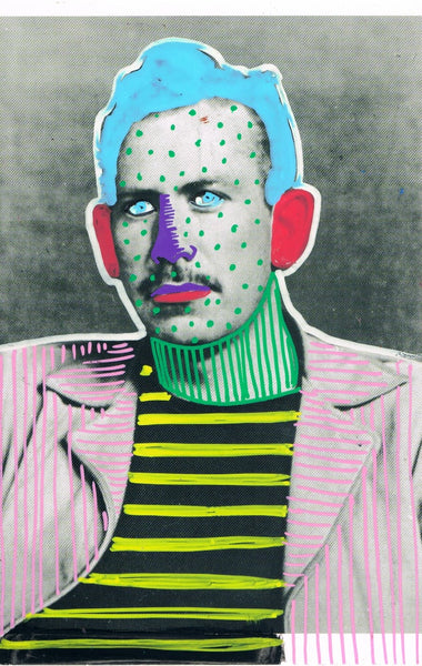 "White Noise On Repeat 41" original mixed media by Lee Ellis