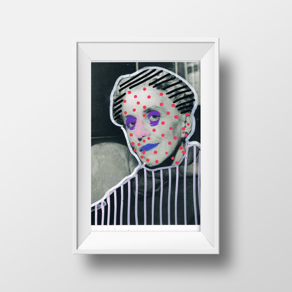 "White Noise On Repeat 42" original mixed media by Lee Ellis