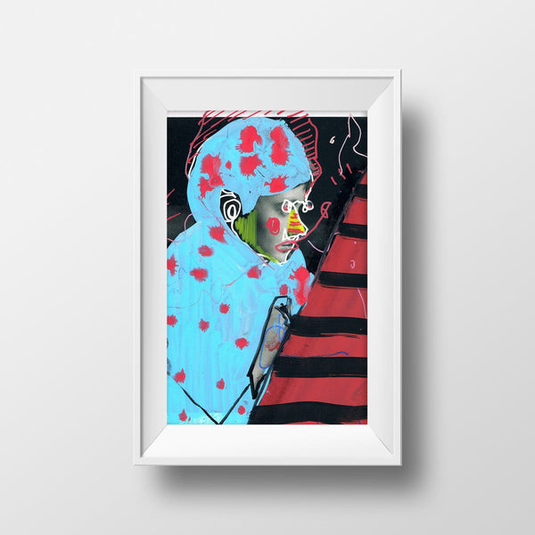 "White Noise On Repeat 61" original mixed media by Lee Ellis