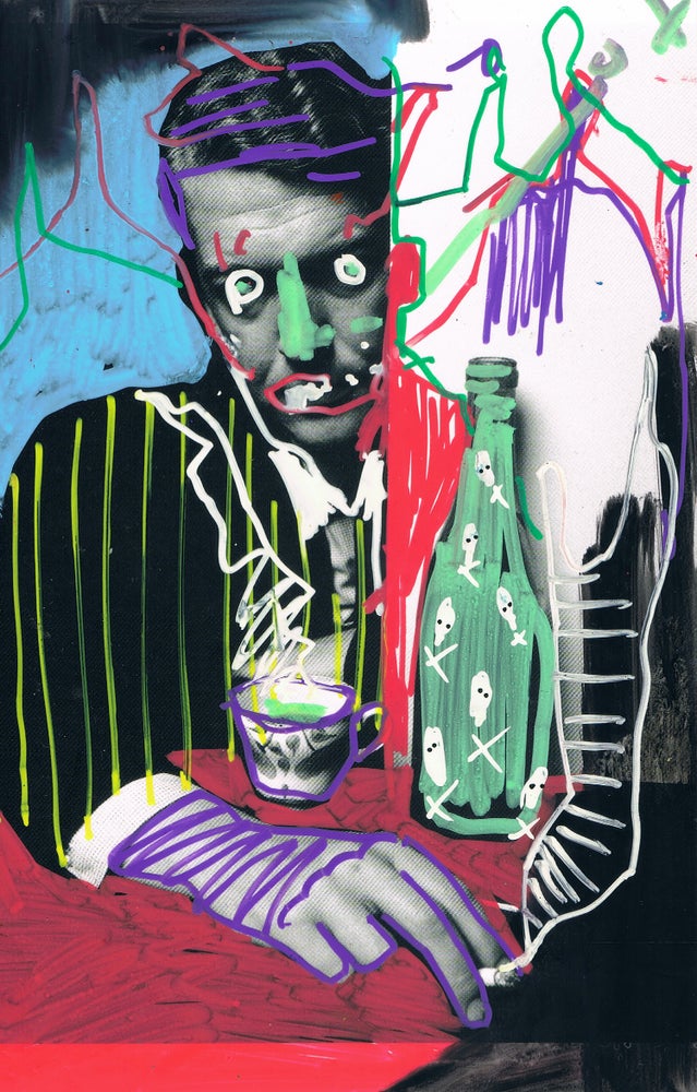 "White Noise On Repeat 66" original mixed media by Lee Ellis