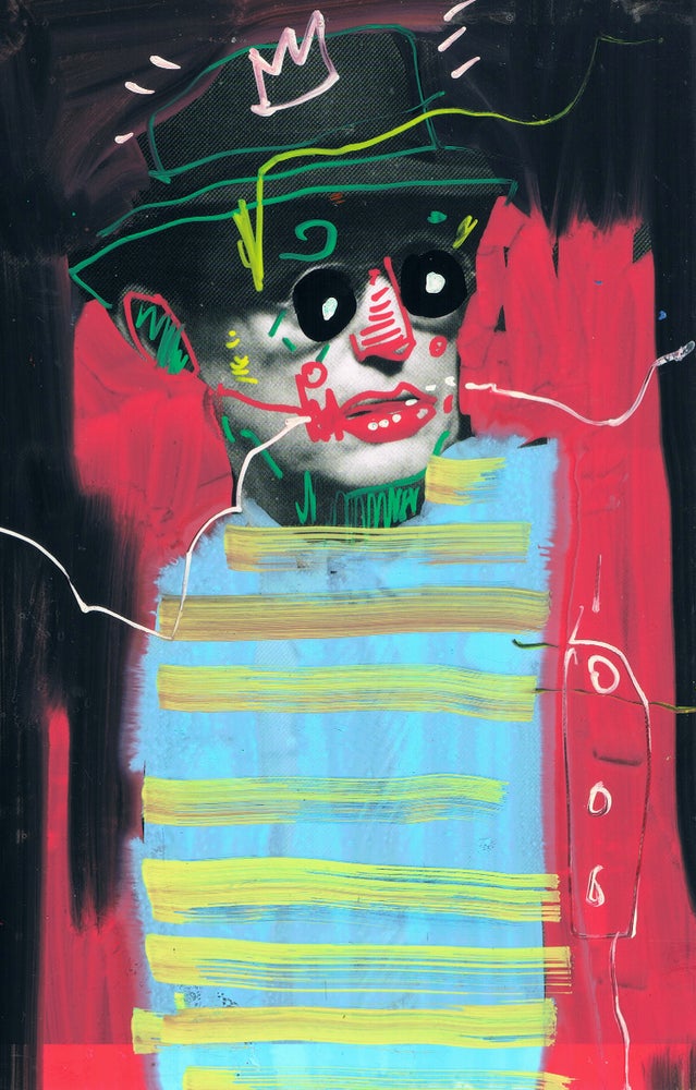 "White Noise On Repeat 67" original mixed media by Lee Ellis