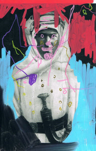 "White Noise On Repeat 75" original mixed media by Lee Ellis