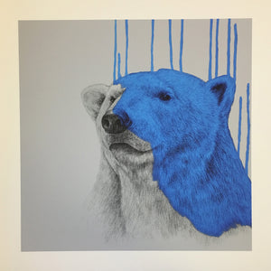 "Hey There Polar Bear - Blue" Louise McNaught