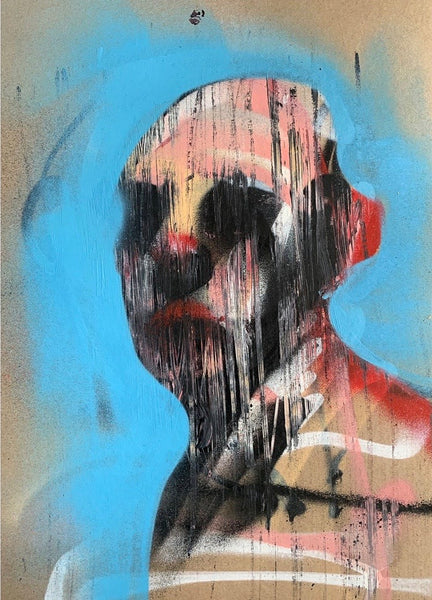 "Electric Sugar 1" Original Painting On Paper By Lee Ellis