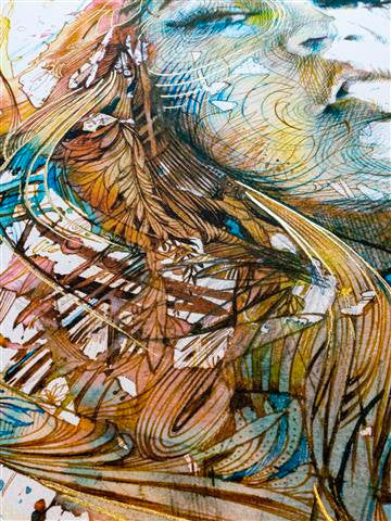"Solace" Hand finished Limited Edition by Carne Griffiths