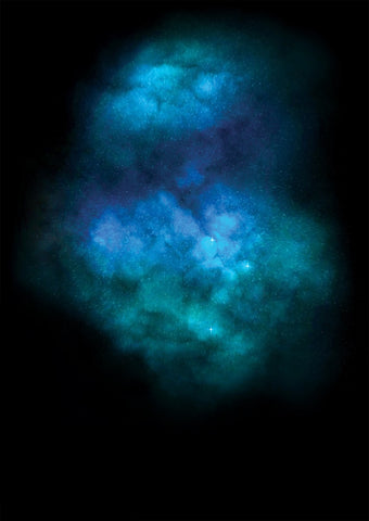 GALAXY EXPLOSION (DIAMOND DUST - TURQUOISE) Limited Edition By Lauren Baker