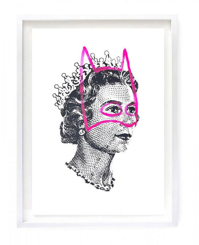 Rich Enough to be Batman - Lizzie Black with hand painted masked