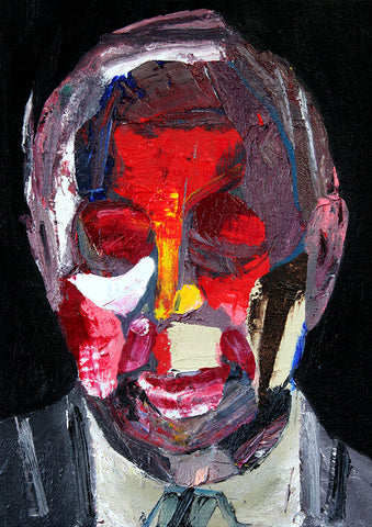"Head 12" (2nd series) Original Painting By Carp Matthew