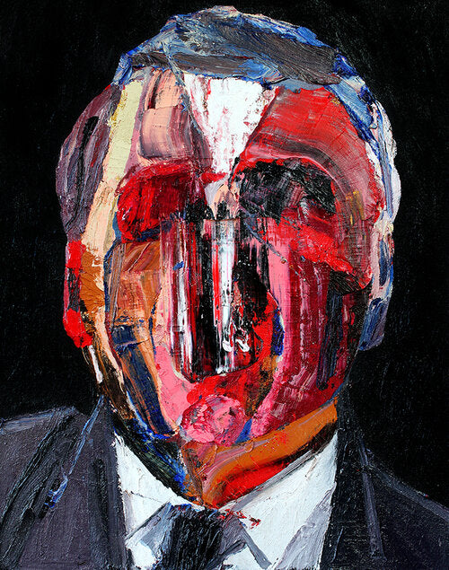 "Head 13" (2nd series) Original Painting By Carp Matthew