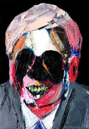 "Head 17" (2nd series) Original Painting By Carp Matthew