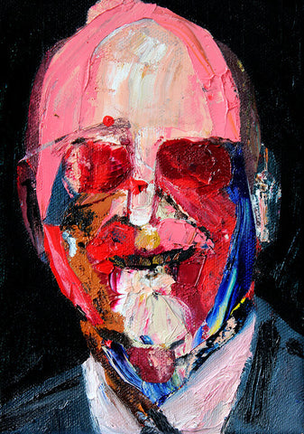 "Head 18" (2nd series) Original Painting By Carp Matthew