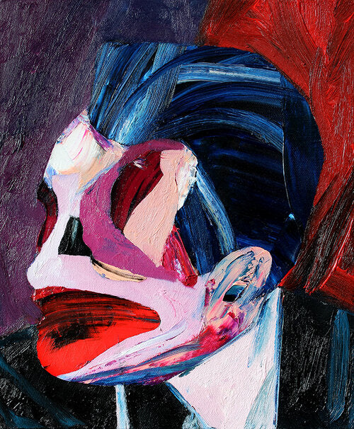 "Head 4" Original Painting By Carp Matthew