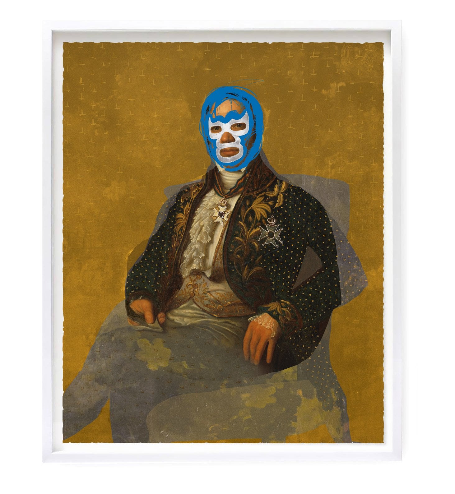 "Portrait of Heroes - Jean Baud" Original Print By Heath Kane
