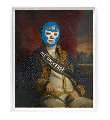 "Portrait of Heroes - Mr. Universe" Original Print By Heath Kane
