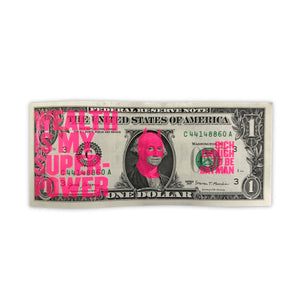 "Rich Enough to be Batman - US Dollar Note 3rd edition" Original Print By Heath Kane