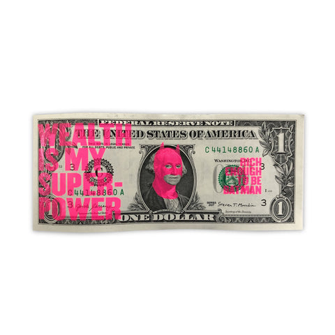 "Rich Enough to be Batman - US Dollar Note 3rd edition" Original Print By Heath Kane