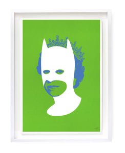 "Rich Enough To Be Batman - White & Green" Limited Edition Screen Print By Heath Kane